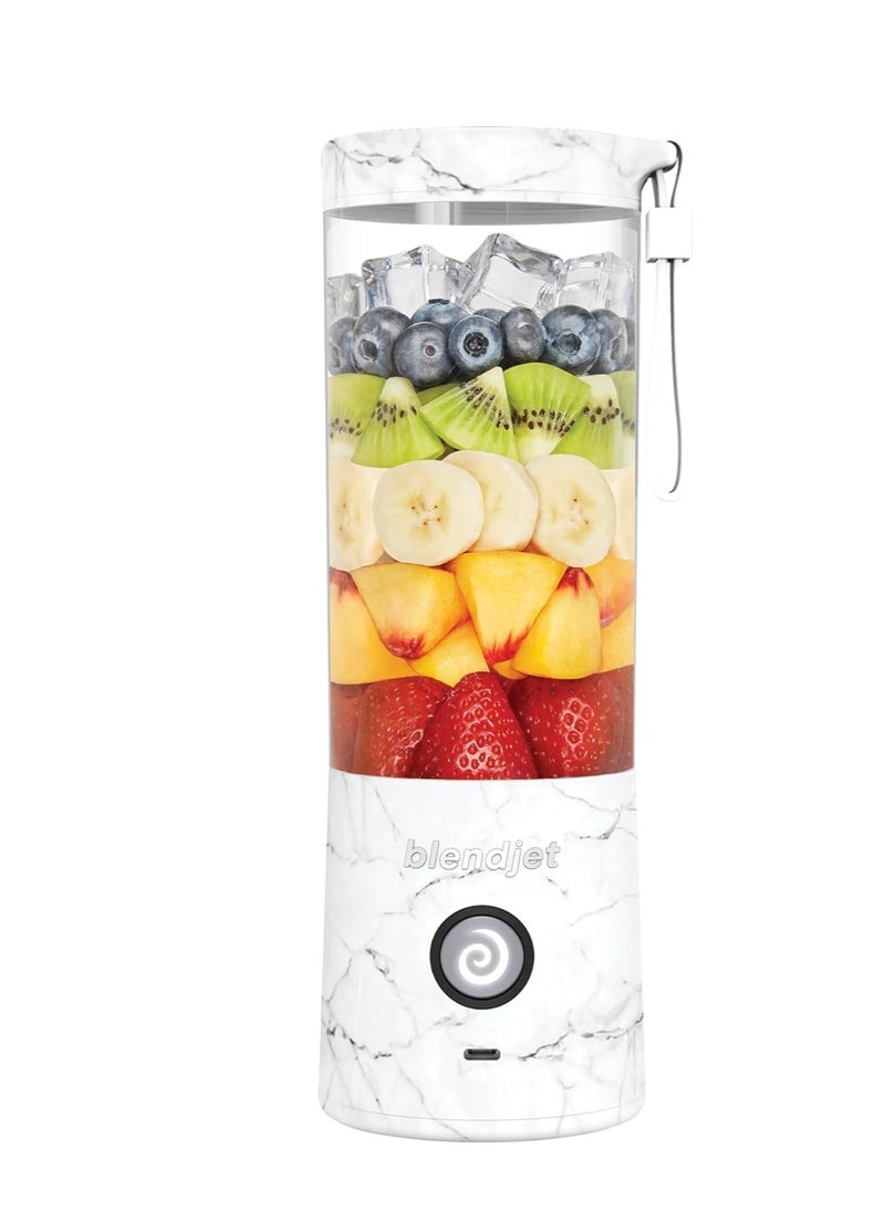 BlendJet 2 Portable Blender| World's Most Powerful 16Oz @22,000 RPM, 6 Stainless Steel Blades, Ice Crasher, USB-C Charging, Leak Proof, Self Cleaning