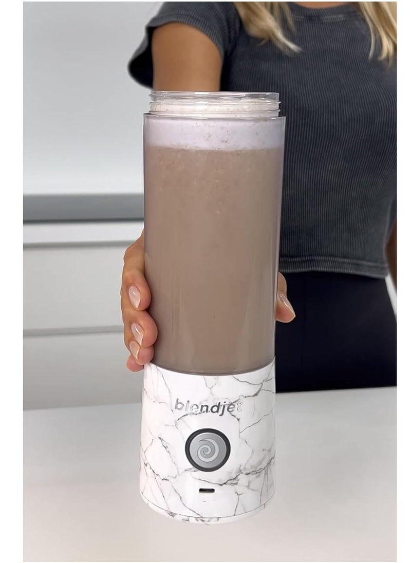 BlendJet 2 Portable Blender| World's Most Powerful 16Oz @22,000 RPM, 6 Stainless Steel Blades, Ice Crasher, USB-C Charging, Leak Proof, Self Cleaning