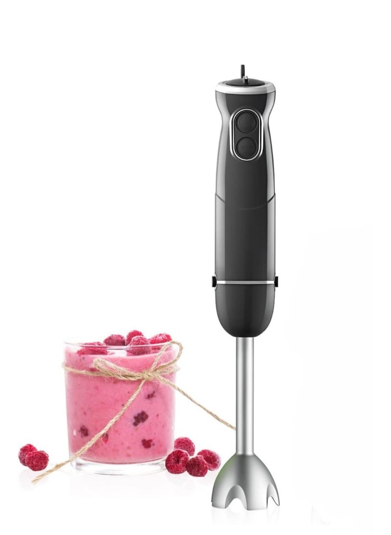 Stainless Steel Hand Blender – Food-Grade Blade for Soup, Baby Food, Smoothies, and Sauces – Powerful and Easy-to-Use Stick Blender