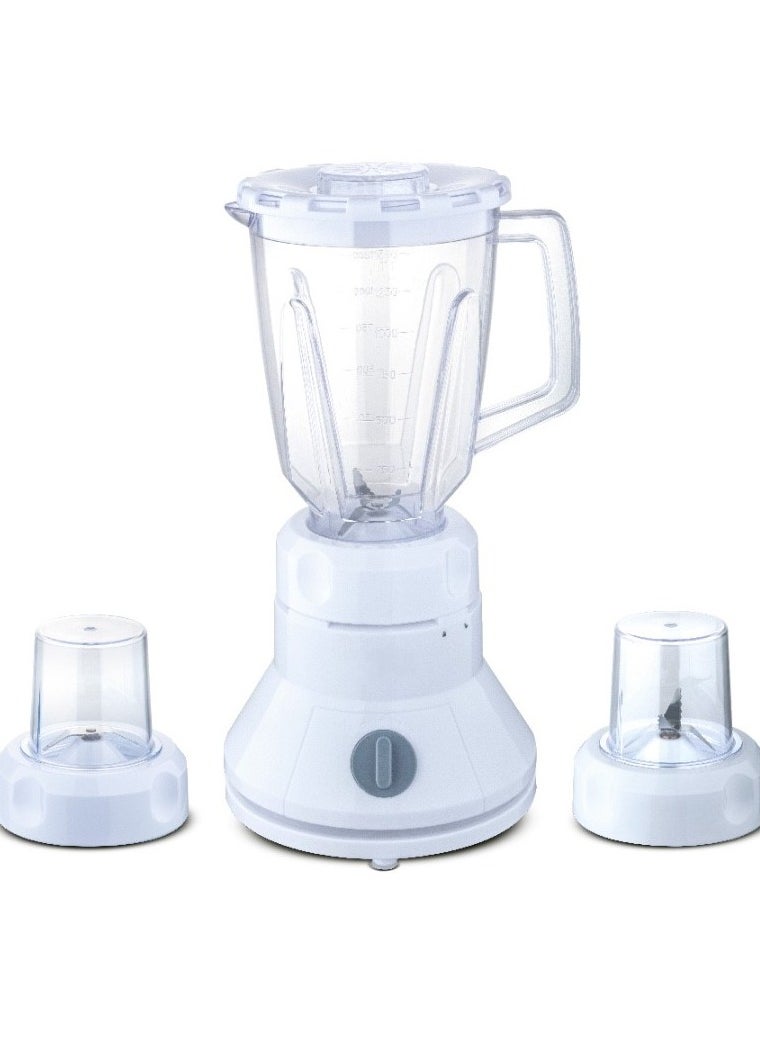 Blender 3in1, Miller & Chopper 1.5 Liter Blending Jar 2 Speed Control with Pulse Function  350w POWERFUL MOTOR