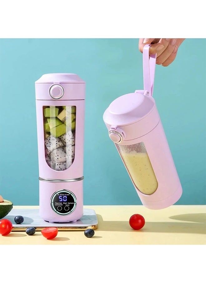 New Portable Juice Maker Blender for Shakes Smoothie 700ML Durable Juicer Steel Blades 2 In 1 Blender Bottle Smoothie Portable