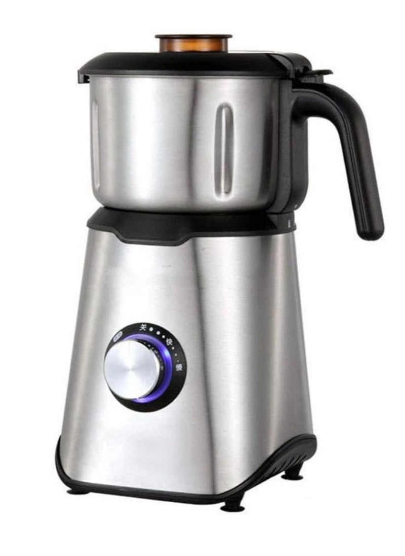 Heavy Duty Coffee Grinder Blender - Stainless Steel 3-in-1 Grinder for Coffee Beans, Spices, and Fruit Juice with Powerful Motor, Multi-Function Design, Durable & Easy to Clean