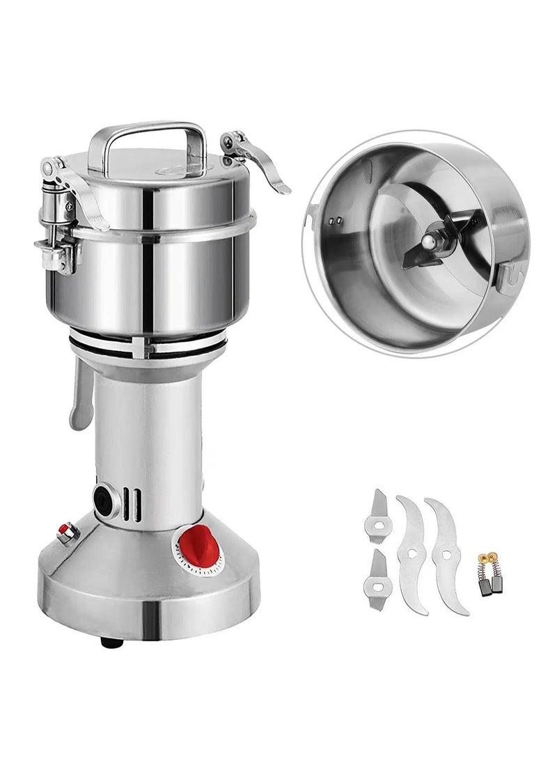 250g Electric Grain Mill Grinder, Powder Grinder Machine with Overload Protection & Quick-Open Buckle - Coffee, Spice & Kitchen Use