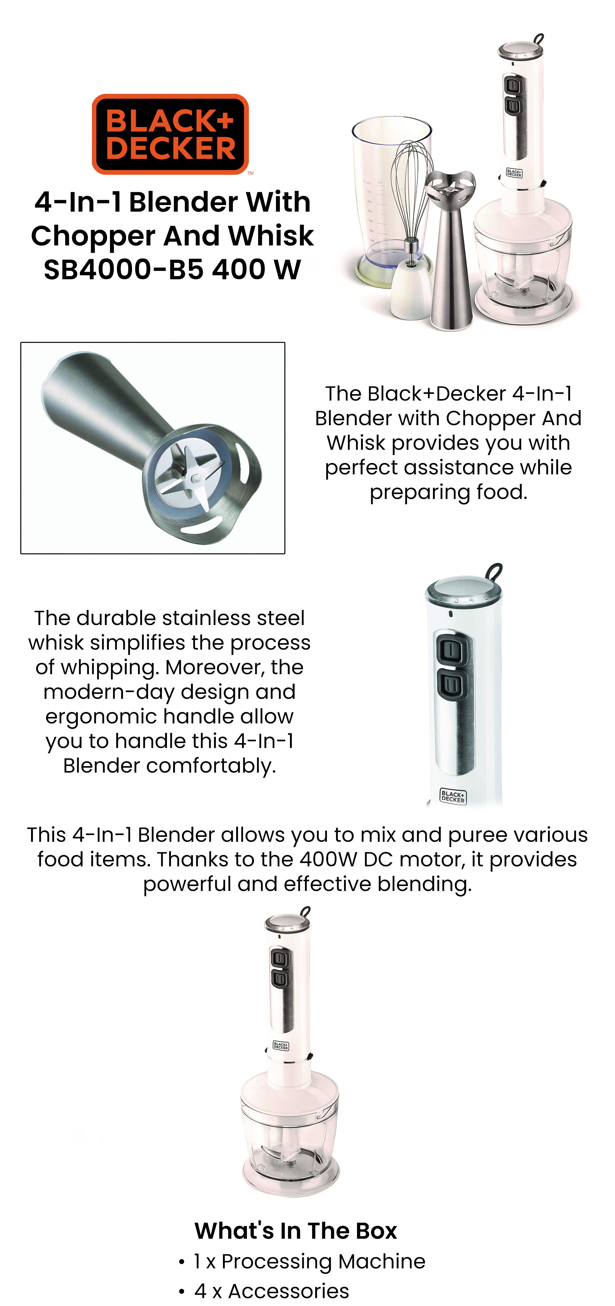 Hand Mixer 800.0 ml 400.0 W SB4000 white