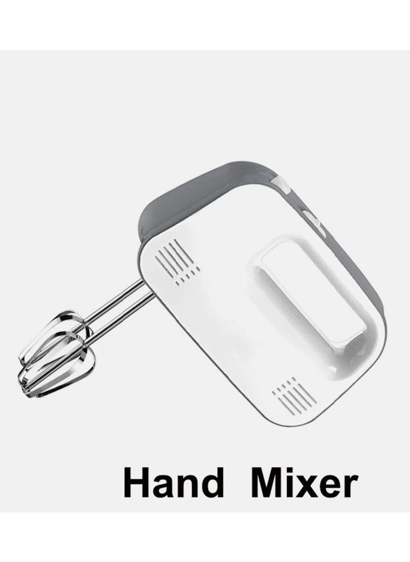 Hand Mixer with Dual Stainless Steel Beaters - 5-Speed Electric Handheld Mixer for Baking, Whipping, and Mixing, Lightweight & Easy to Use for Cakes, Dough, and Cream
