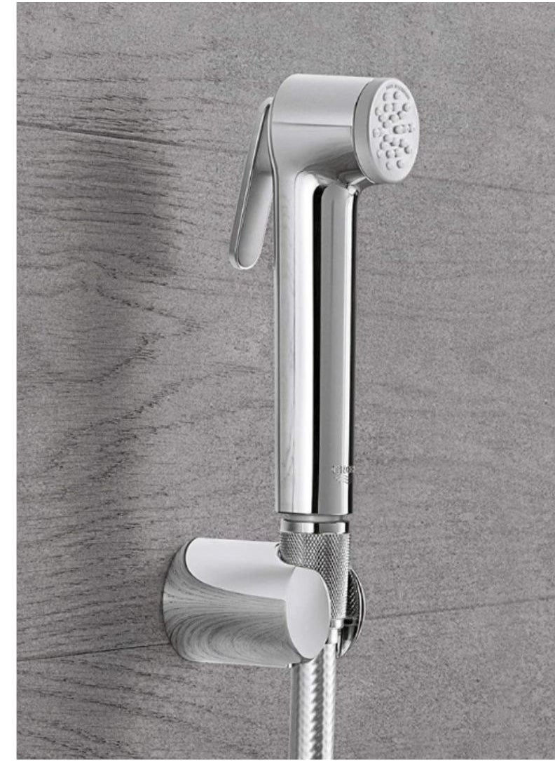 GROHE Tempesta-F Trigger Spray 30 Wall holder set | Hand Shower with Trigger Control 1 Spray / Wall Shower Holder / 1250mm Metal Shower Hose | Anti-limescale system | Chrome | 2635400F