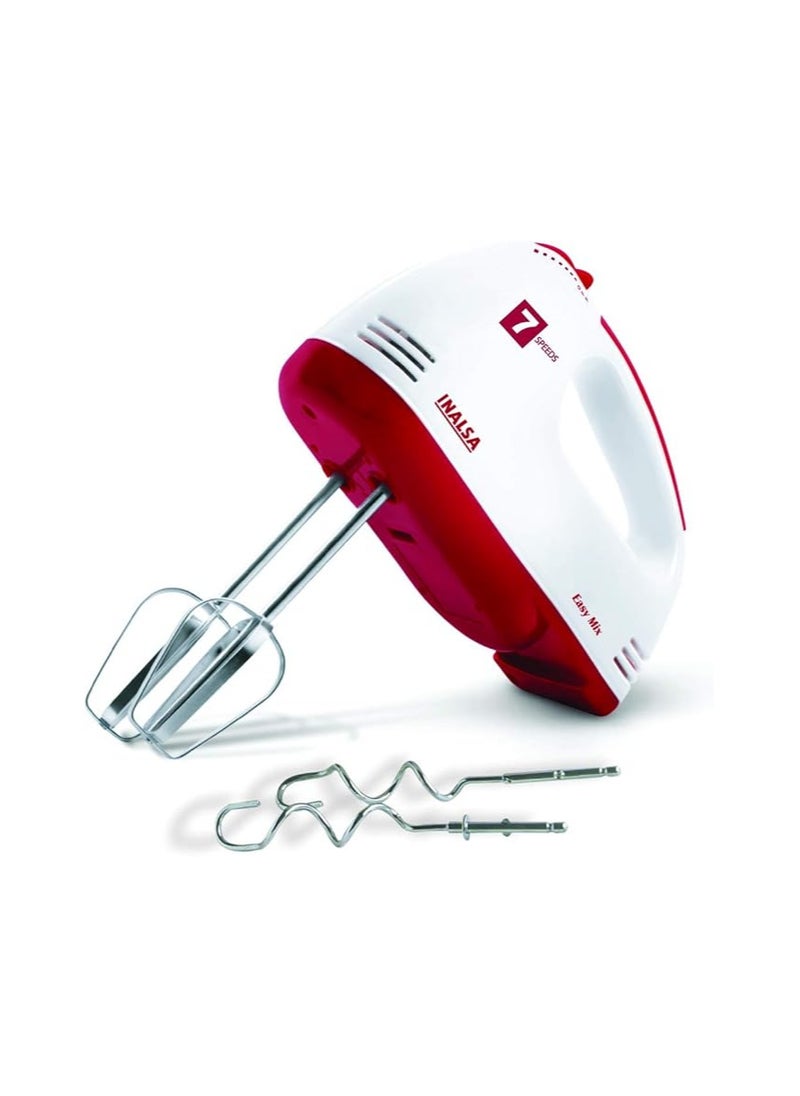 Inalsa Hand Mixer Easy Mix-200W with 7 Speed Control & Detachable Stainless-Steel