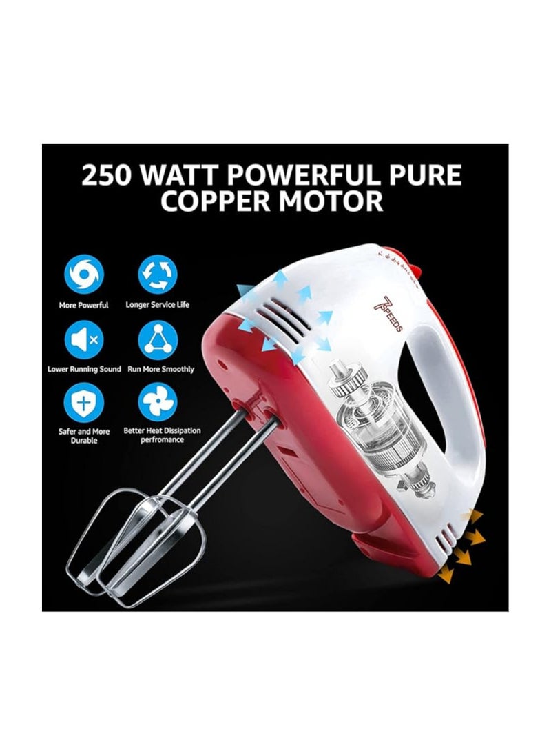 Inalsa Hand Mixer Easy Mix-200W with 7 Speed Control & Detachable Stainless-Steel