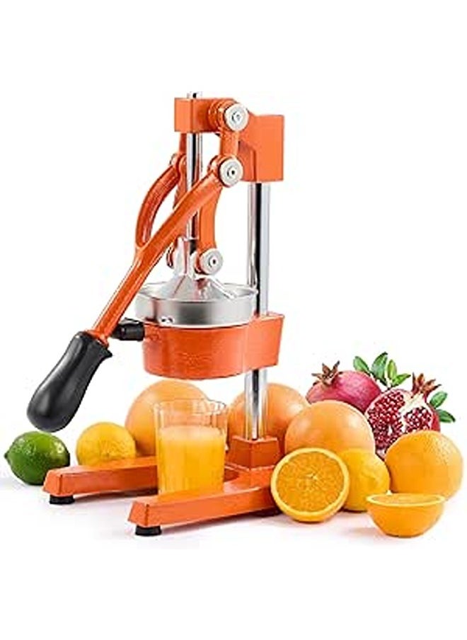 CO-Z Commercial Grade Citrus Juicer Professional Hand Press Manual Fruit Juicer Orange Juice Squeezer for Lemon Lime Pomegranate (Multicolor Cast Iron/Stainless Steel)