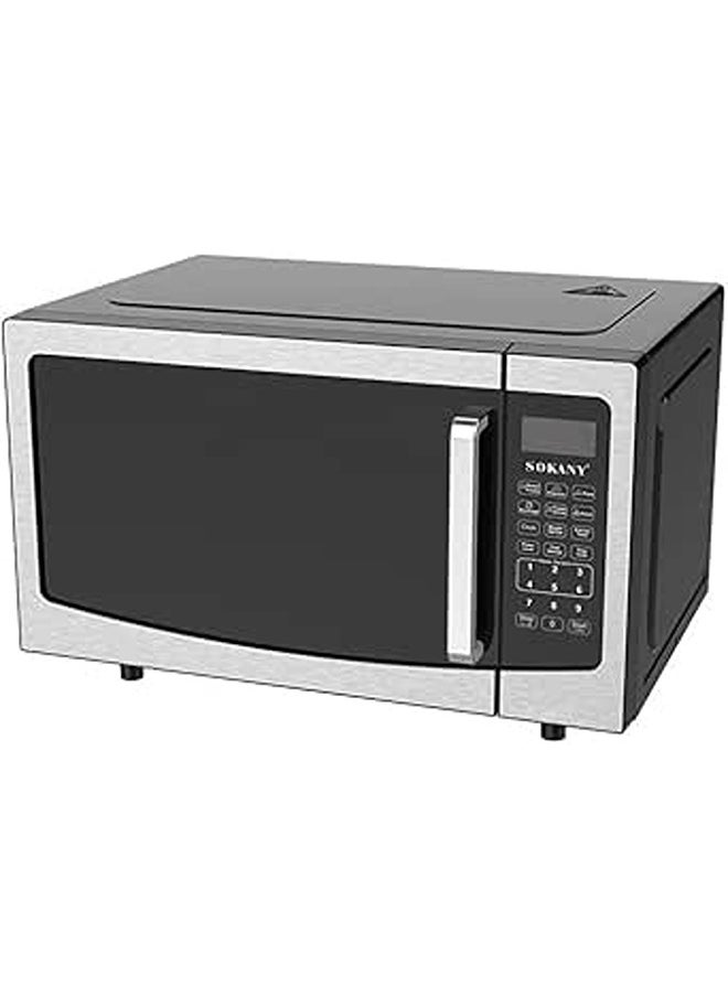 SOKANY | SK-10019 | Microwave Oven Stainless Steel With Grill | White | 1500W | 30L