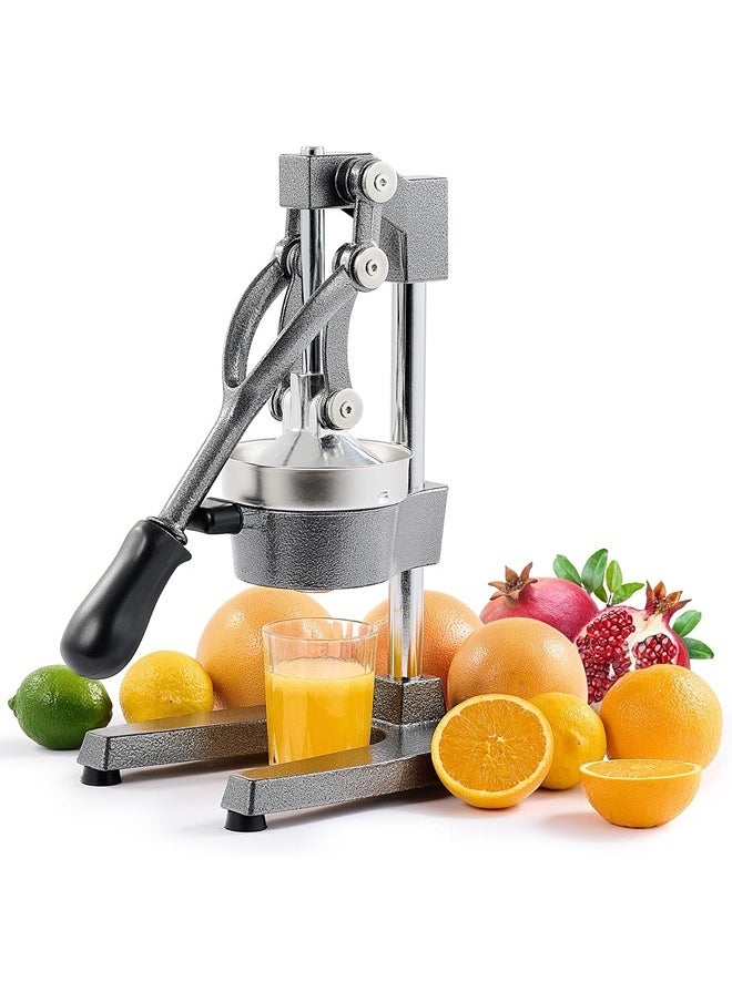 CO-Z Commercial Grade Citrus Juicer Professional Hand Press Manual Fruit Juicer Orange Juice Squeezer for Lemon Lime Pomegranate (multicolor, Cast Iron/Stainless Steel)