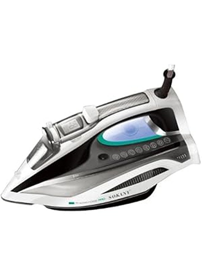 SOKANY Steam Iron, 2400W, 350ml Water Tank, Multicolor