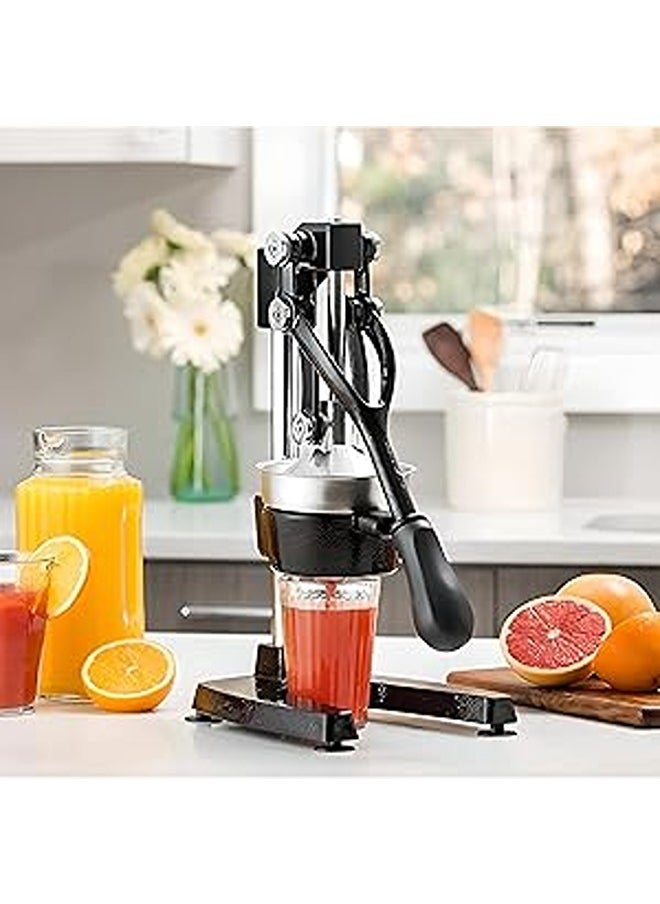 Professional Manual Metal Hand Citrus Juicer Lemon Squeezer With Lever Lime Orange Pomegranate Grapefruit Fresh Healthy Large Juice Presser Extractor Machine For Commercial And Household