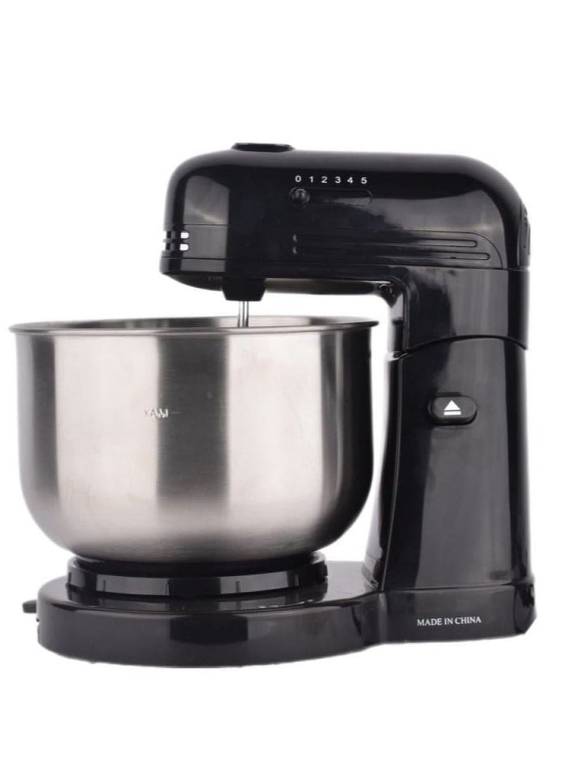 Electric Stand Mixer 3.5L - 300W Powerful Kitchen Mixer with 6-Speed Settings, Stainless Steel Bowl, Dough Hook, Whisk, and Beater - Perfect for Baking, Whipping, and Kneading - Easy to Clean & Space-Saving Design