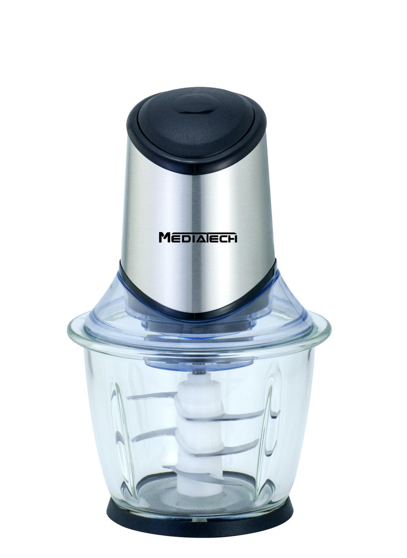 Food Chopper | 1.2L Stainless Steel Bowl | 500W | 6 Stainless Steel Blades | 100% Copper Motor | MT-CR60