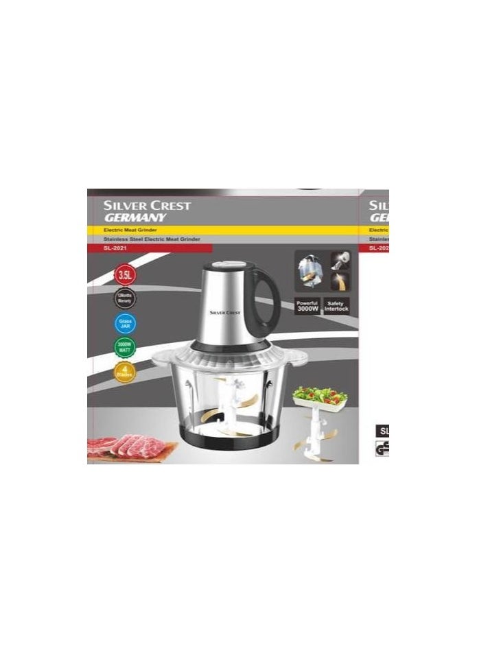 Silver Crest Germany Electric Meat Grinder – SL-2021 - 3.5L - 3000W