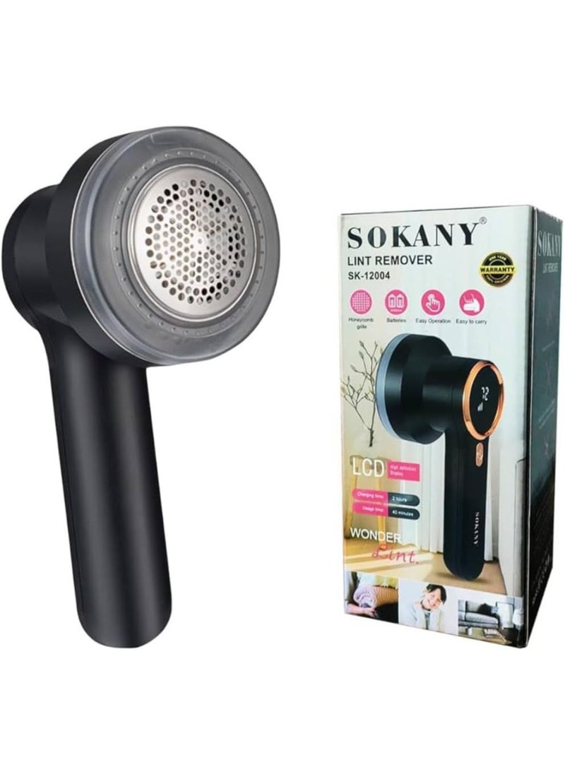 Sokany SK-12004 Rechargeable Digital Lint Remover, Multicolor