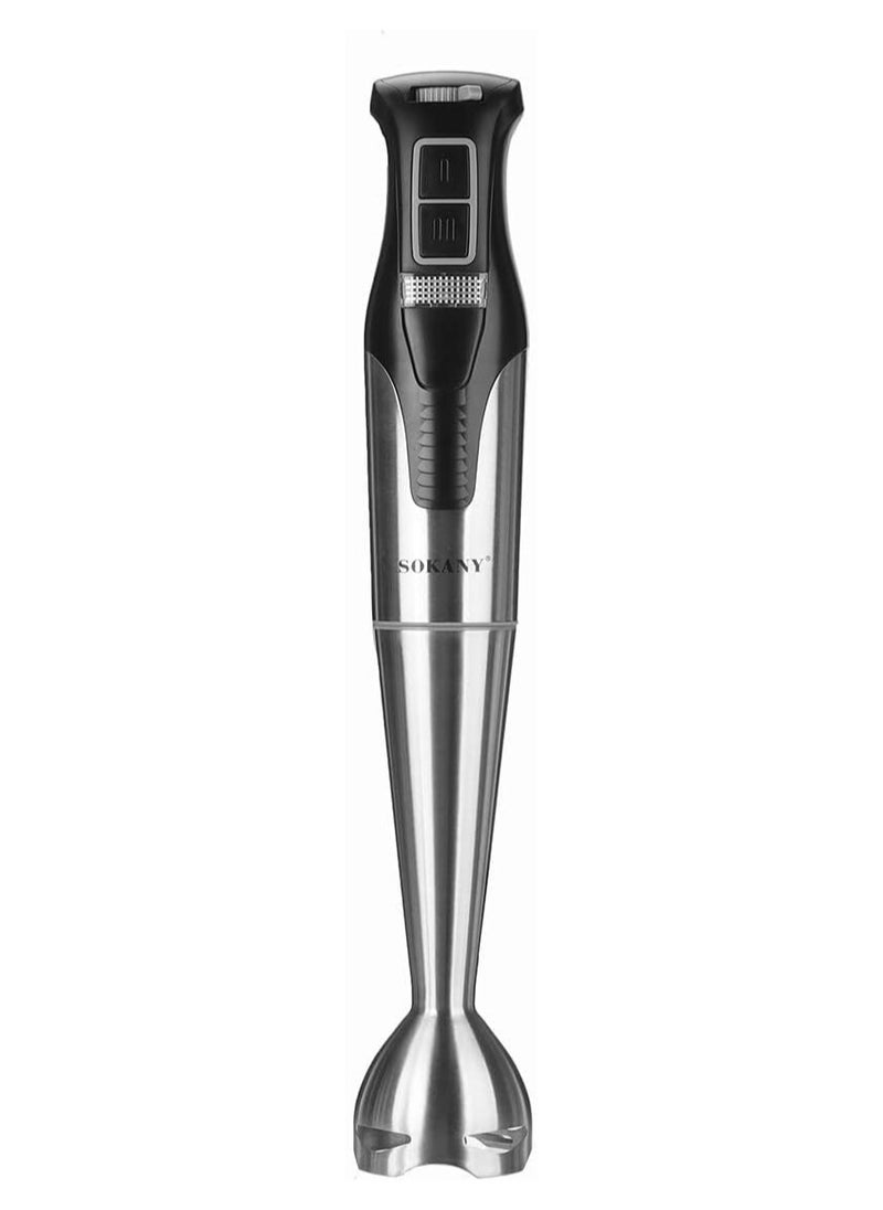 Sokany Sk-758 Stainless Steel Hand Blender - 1200 Watt - With Ice Crushing Blades - Copper Motor