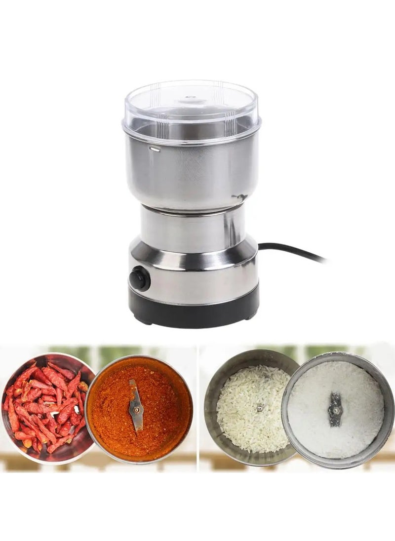 Electric Grinder 4 Blades Transparent Lid Small Electric Coffee Bean Mill For Herbs Grains Coffee Bean Mill