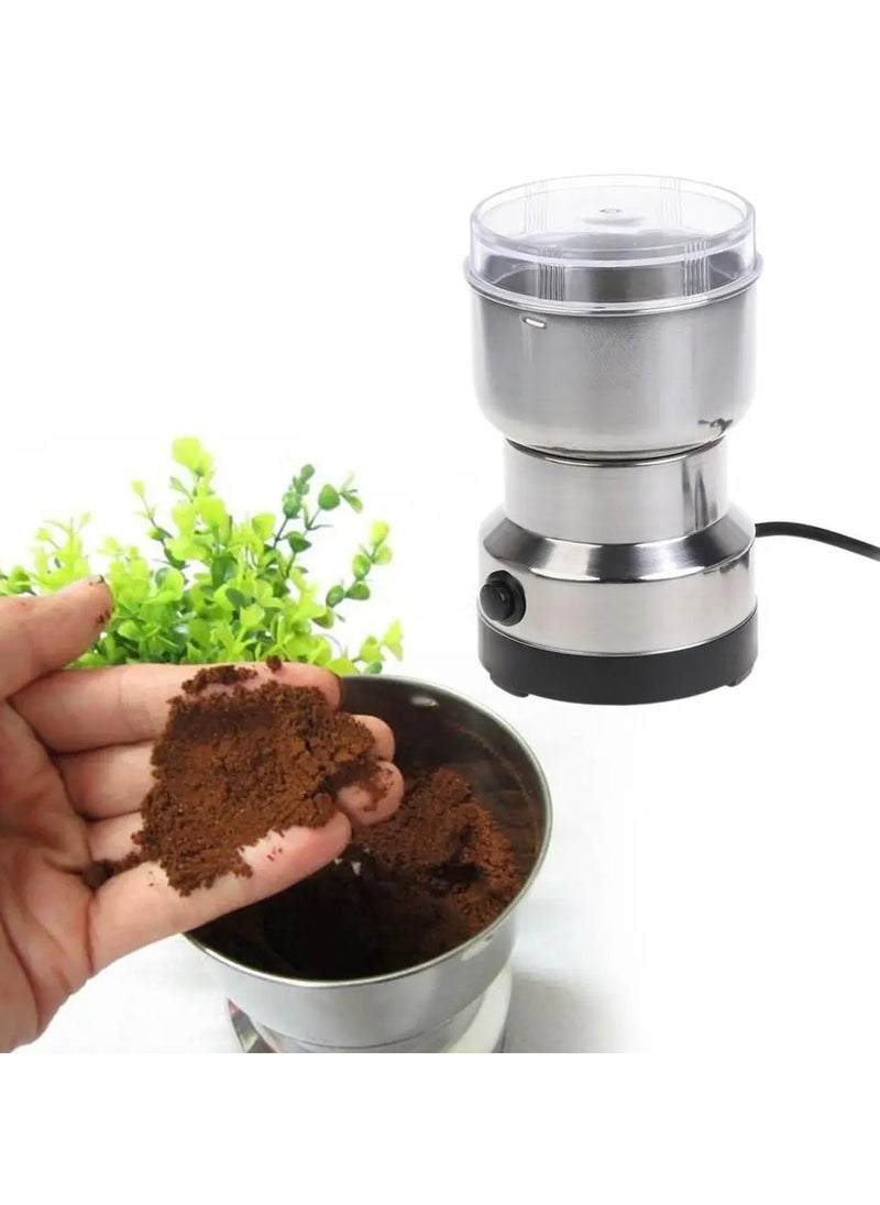 Electric Grinder 4 Blades Transparent Lid Small Electric Coffee Bean Mill For Herbs Grains Coffee Bean Mill