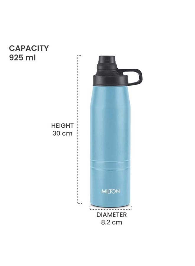 925ml Vacuum Insulated Water Bottle, Keeps Drinks Hot and Cold, 18/8 Stainless Steel, Double-Walled Thermos Flask, Easy to Carry for Sports, Gym, Office, Sprint Blue