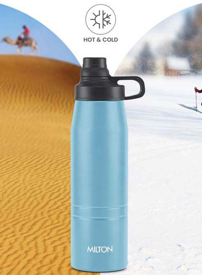 925ml Vacuum Insulated Water Bottle, Keeps Drinks Hot and Cold, 18/8 Stainless Steel, Double-Walled Thermos Flask, Easy to Carry for Sports, Gym, Office, Sprint Blue