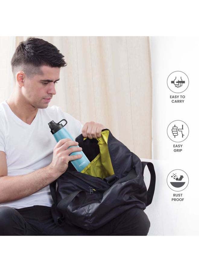 925ml Vacuum Insulated Water Bottle, Keeps Drinks Hot and Cold, 18/8 Stainless Steel, Double-Walled Thermos Flask, Easy to Carry for Sports, Gym, Office, Sprint Blue