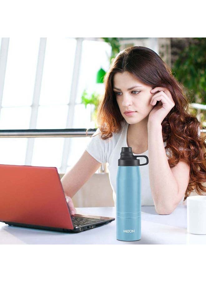 925ml Vacuum Insulated Water Bottle, Keeps Drinks Hot and Cold, 18/8 Stainless Steel, Double-Walled Thermos Flask, Easy to Carry for Sports, Gym, Office, Sprint Blue