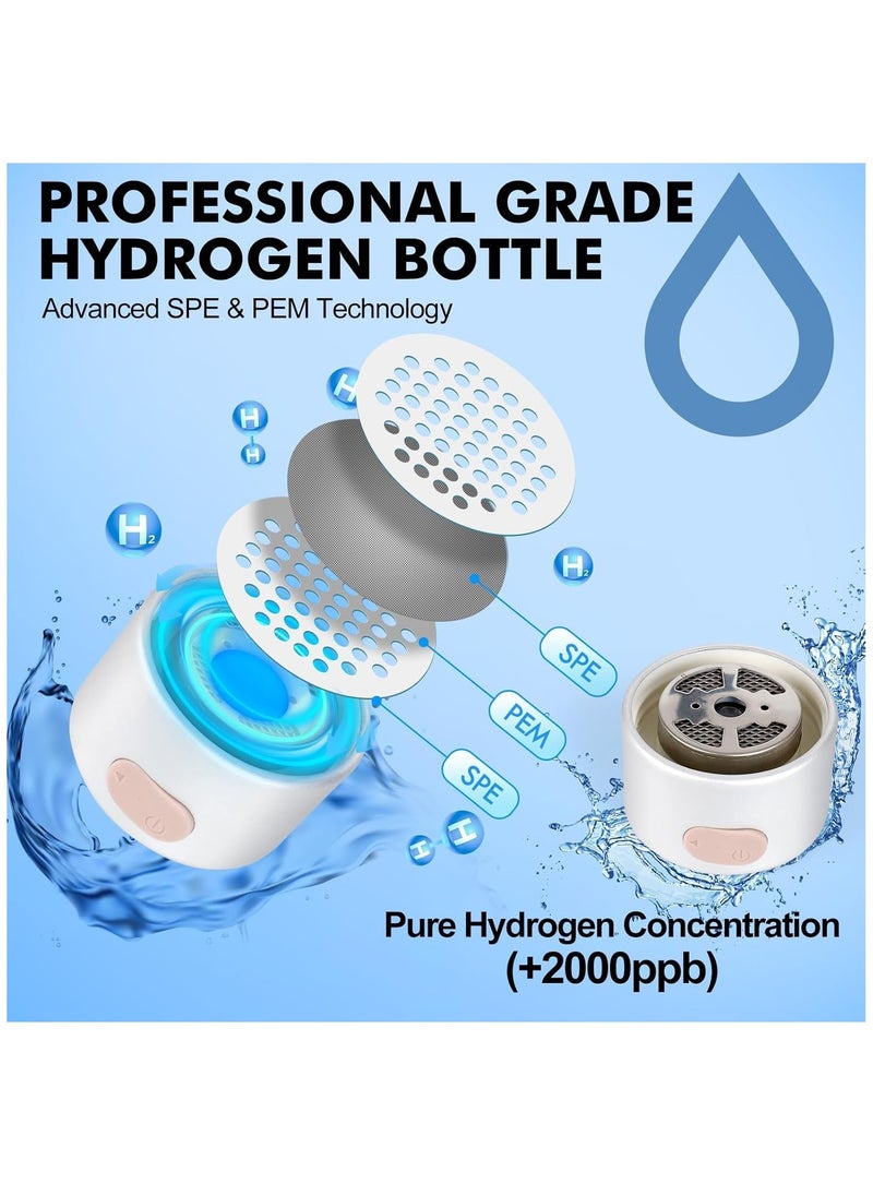 Hydrogen Water Bottle, Hydrogen Water Bottle Generator with LED Display 1500 ppb+ Water ionizer Hydrogen Water Machine for Home, Office, Travel, Daily Drinking