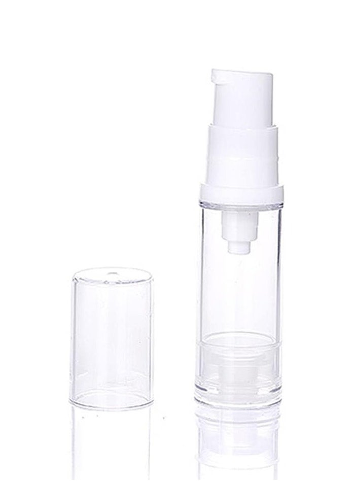 Wresty 12 Pcs Vacuum Lotion Bottles Plastic Empty Airless Pump Bottles Travel DIY Cosmetic Cream Pump Bottles Makeup Foundation Toiletries Liquid Vacuum Container (10ml)