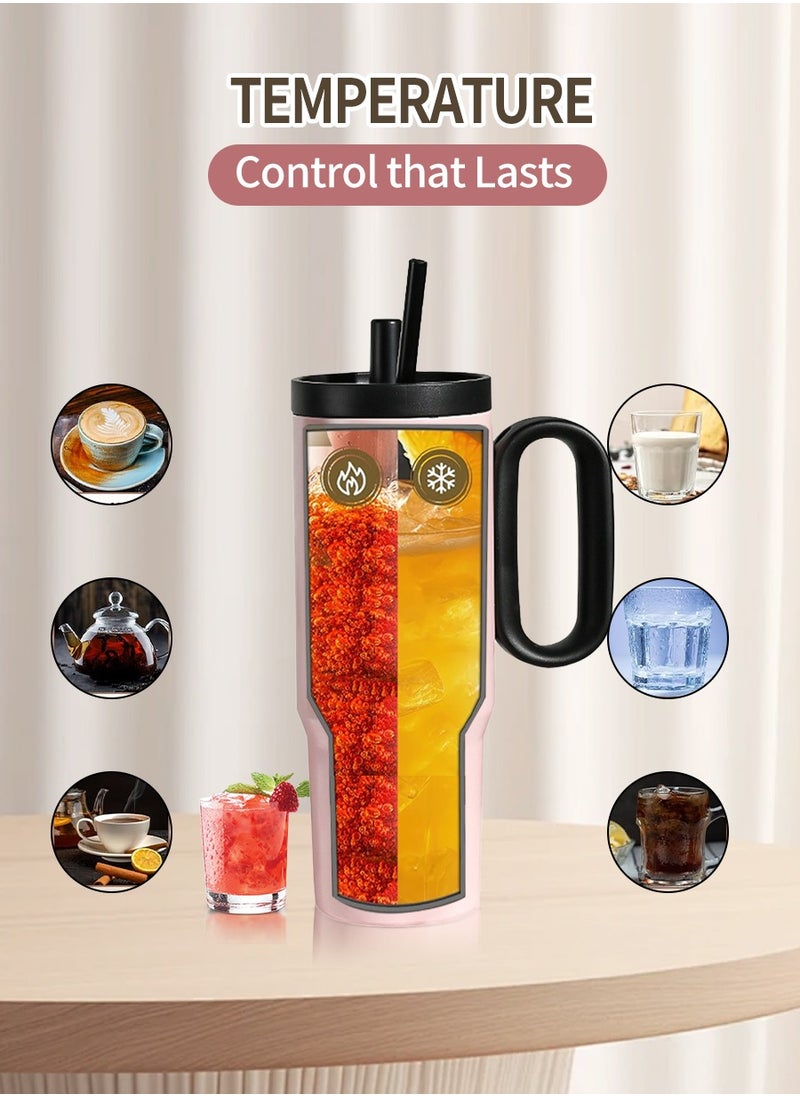 720ml Stainless Steel Vacuum Flask - Leak-Proof Lid with Straw | Keeps Drinks Hot & Cold for Hours | Perfect for Coffee, Tea, Smoothies | Ideal for Travel, Car, Office & Home Use