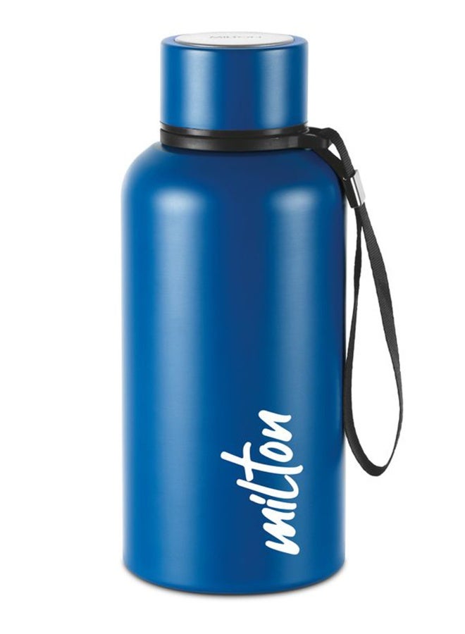 520ml Vacuum Insulated Water Bottle, Keeps Drinks Hot and Cold for 24 Hours, 18/8 Stainless Steel, Double-Walled Thermos Flask with Inner Copper Coating for Gym, Office - Aura Dark Blue