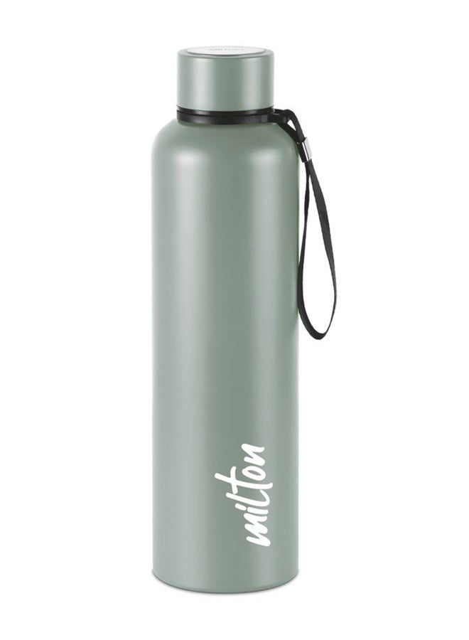 1050ml Vacuum Insulated Water Bottle, Keeps Drinks Hot and Cold for 24 Hours, 18/8 Stainless Steel, Double-Walled Thermos Flask with Inner Copper Coating for Sports, Gym, Office - Aura Grey