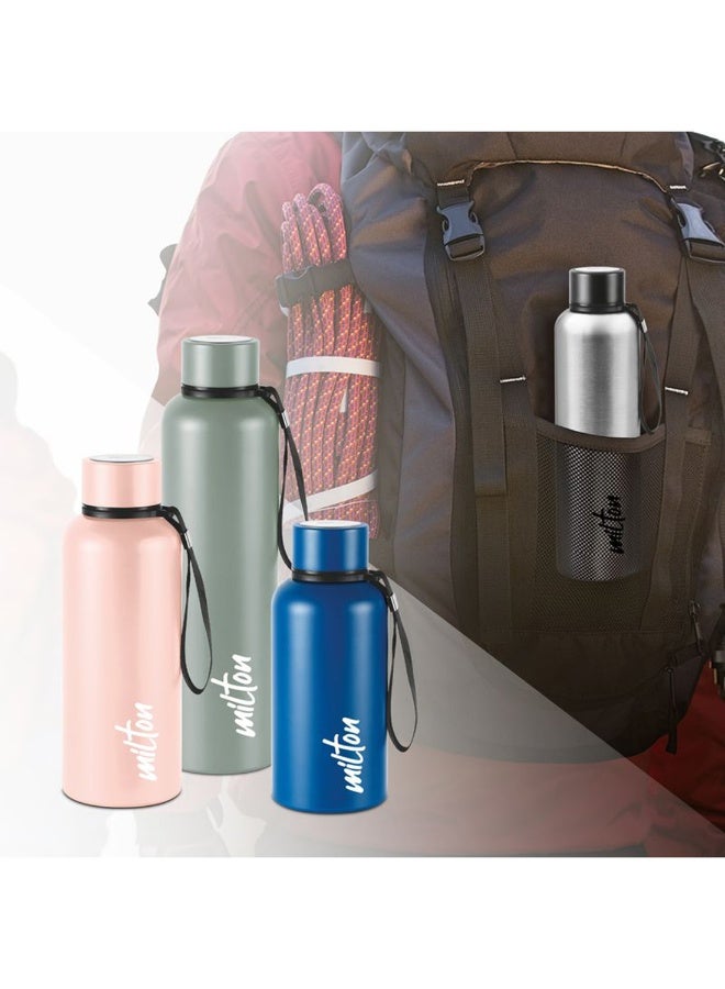750ml Vacuum Insulated Water Bottle, Keeps Drinks Hot and Cold for 24 Hours, 18/8 Stainless Steel, Double-Walled Thermos Flask with Inner Copper Coating for Gym, Office - Aura Grey