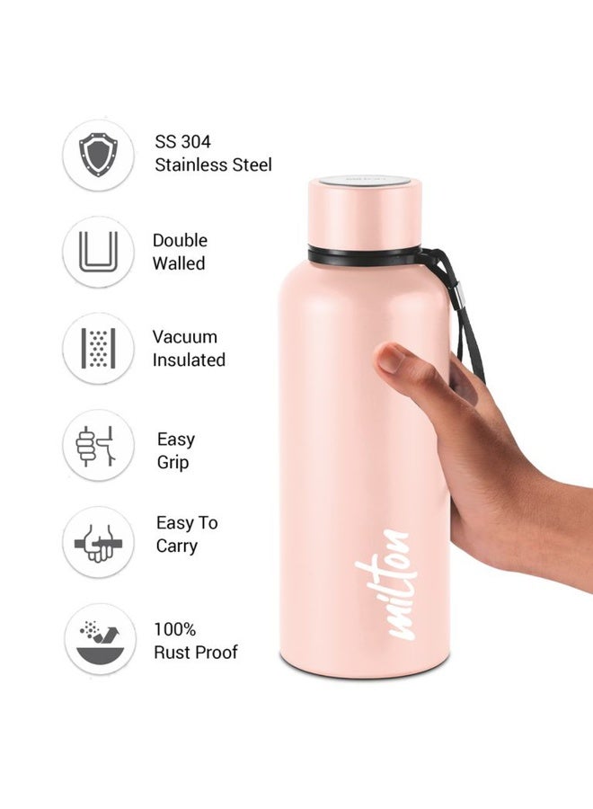 750ml Vacuum Insulated Water Bottle, Keeps Drinks Hot and Cold for 24 Hours, 18/8 Stainless Steel, Double-Walled Thermos Flask with Inner Copper Coating for Sports, Gym, Office - Aura Beige