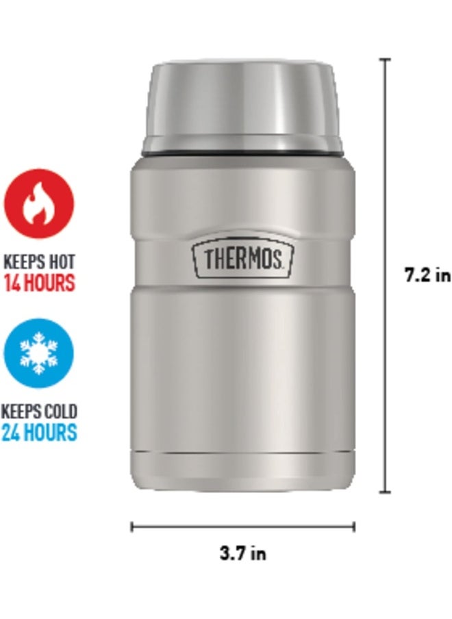 THERMOS STAINLESS STEEL VACUUM INSULATED STEEL JAR 710 ML, SK3020MS, INSULATED FOOD JAR, LUNCH BOX, STORAGE CONTAINER, THERMAL FLASK FOR TRAVEL