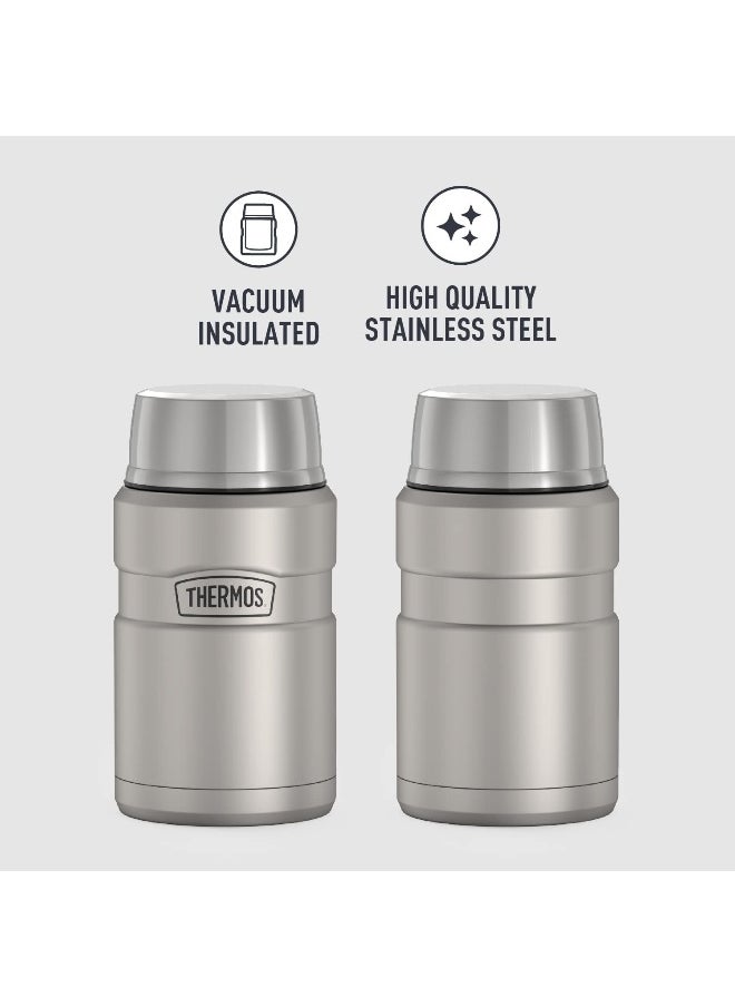 THERMOS STAINLESS STEEL VACUUM INSULATED STEEL JAR 710 ML, SK3020MS, INSULATED FOOD JAR, LUNCH BOX, STORAGE CONTAINER, THERMAL FLASK FOR TRAVEL
