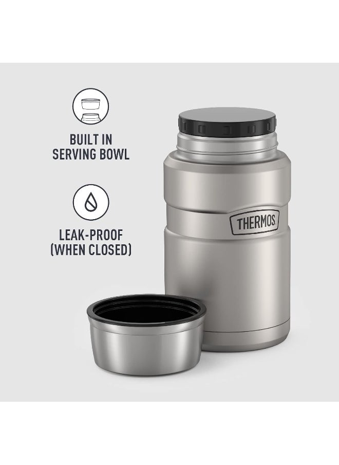 THERMOS STAINLESS STEEL VACUUM INSULATED STEEL JAR 710 ML, SK3020MS, INSULATED FOOD JAR, LUNCH BOX, STORAGE CONTAINER, THERMAL FLASK FOR TRAVEL