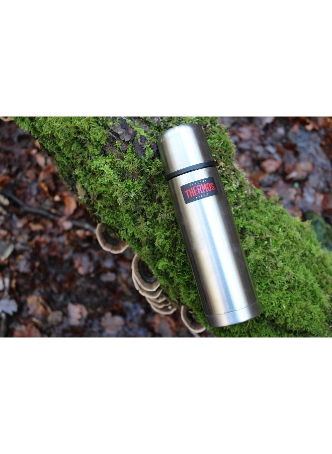THERMOS STAINLESS STEEL VACUUM INSULATED MIDNIGHT BLUE FLASK 500 ML