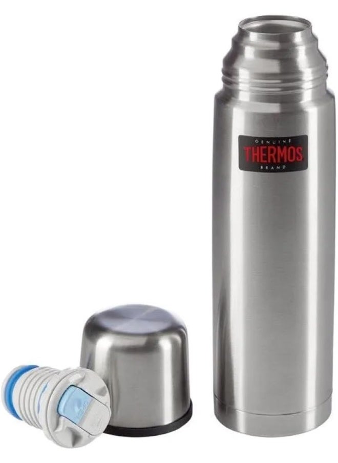THERMOS STAINLESS STEEL VACUUM INSULATED STEEL FLASK 750 ML, FBB-750SBK, VACUUM FLASK, THERMAL FLASK, INSULATED WATER BOTTLE
