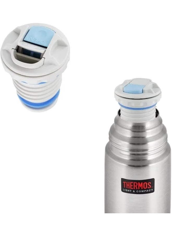 THERMOS STAINLESS STEEL VACUUM INSULATED STEEL FLASK 750 ML, FBB-750SBK, VACUUM FLASK, THERMAL FLASK, INSULATED WATER BOTTLE