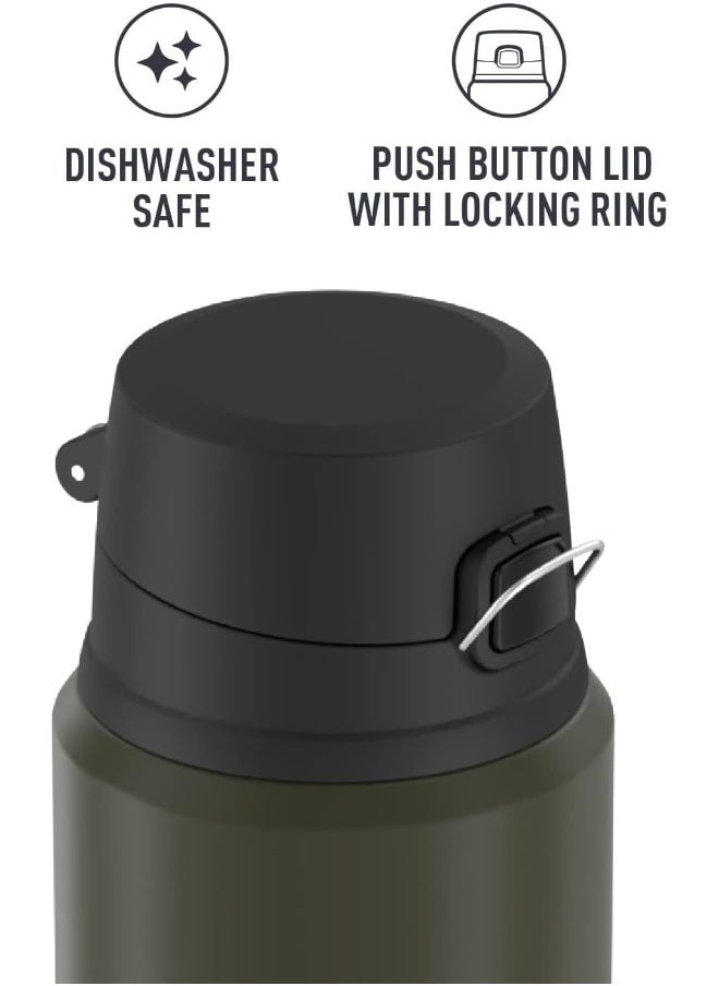 Thermos Stainless Steel Vacuum Insulated Army Green Bottle 710ML
