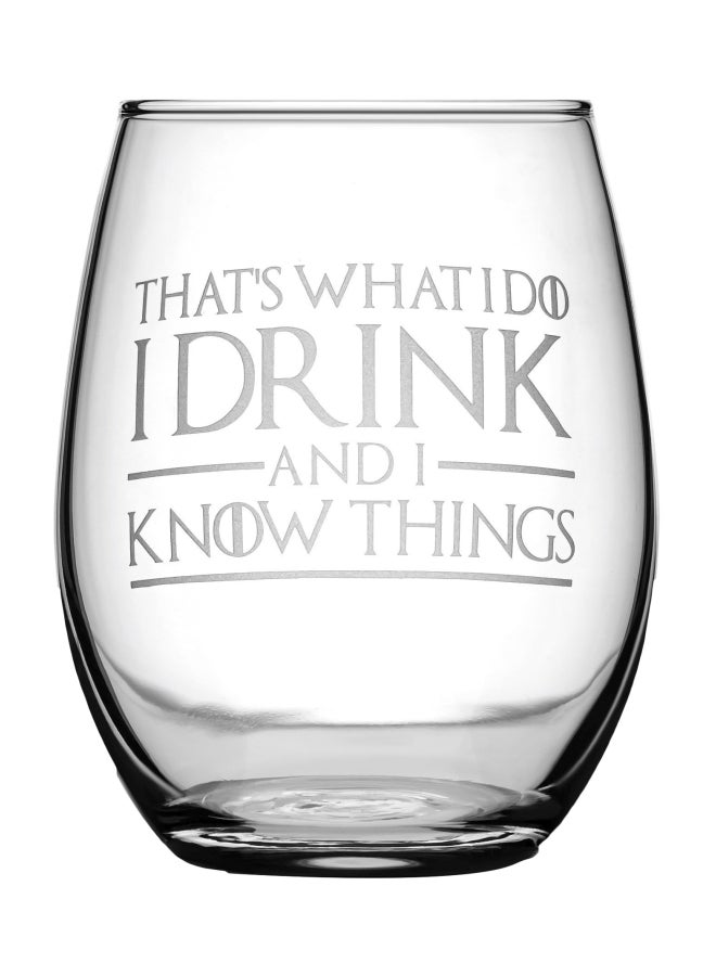 Premium Game Of Thrones Drinking Glass Clear