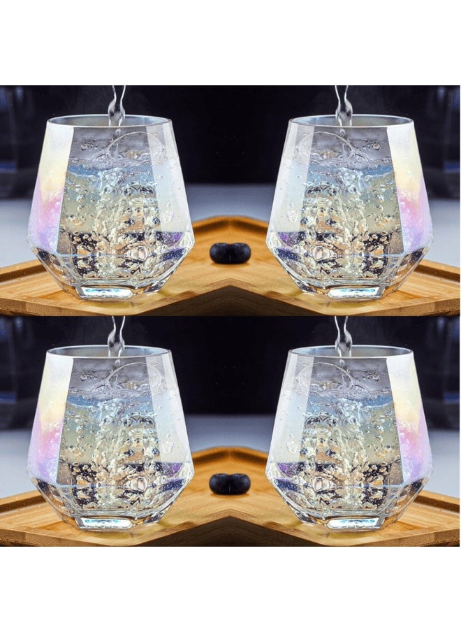 MAAC Home  Elegant Hexagon Glass Cup for Stylish Sipping Elegant Durable and Classic design Perfect for Family Everyday Use, and Family Get- Together, Restaurant, Banquet and More