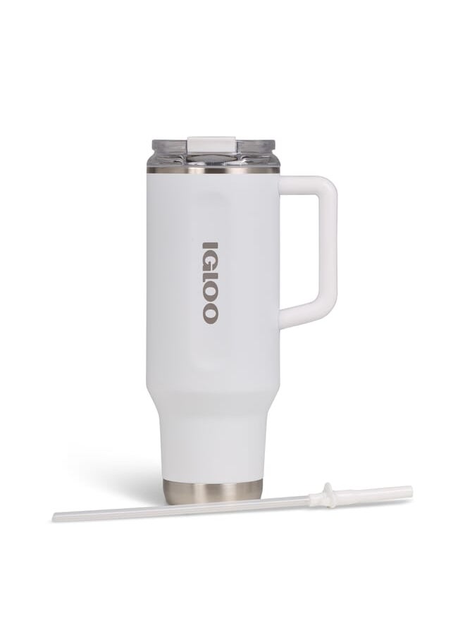 IGLOO - 40 OZ Stainless Steel Travel Mug  - White