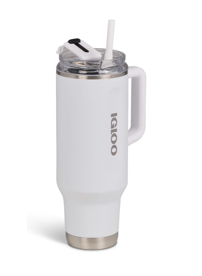 IGLOO - 40 OZ Stainless Steel Travel Mug  - White