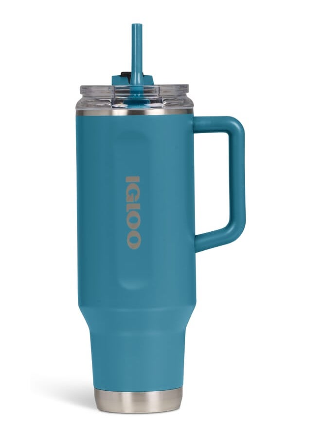 IGLOO - 40 OZ Stainless Steel Travel Mug  - Modern Blue