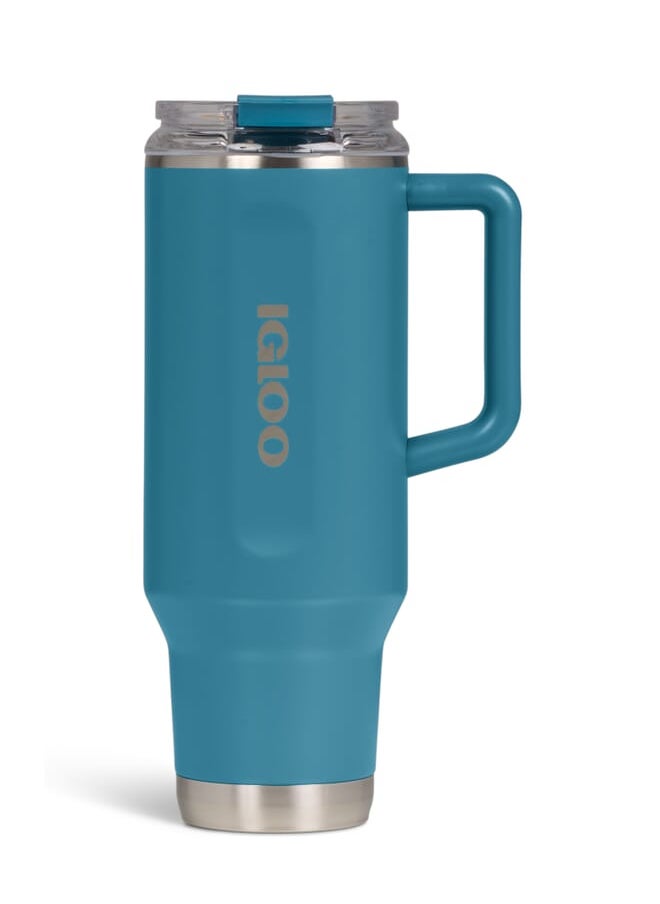 IGLOO - 40 OZ Stainless Steel Travel Mug  - Modern Blue