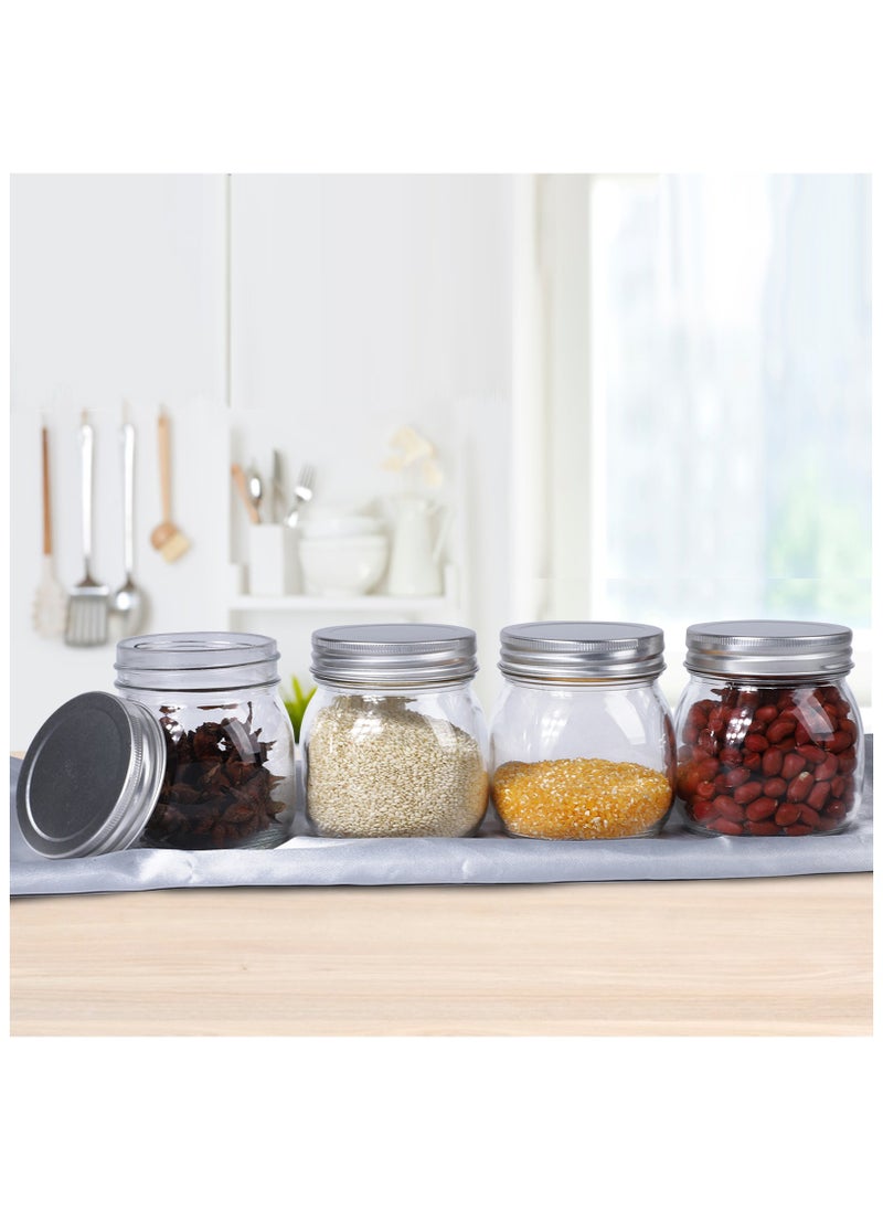 12 Pack 10oz Wide Mouth Glass Mason Jars with Airtight Lids & Bands, Canning Jars for Jam, Honey, Jelly, Sauces, DIY Spice Storage, Wedding & Shower Favors, Food Preservation & Crafting