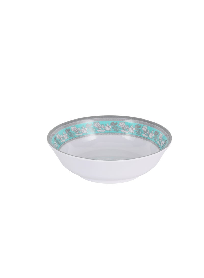 Royalford 70 Piece Melamineware Dinner Set- RF12676/ Includes Deep, Flat and Oval Plates, Serving Bowls and Rice Spoon, Soup Spoons and Ladle/ Dishwasher-Safe and Freezer-Friendly Multicolor